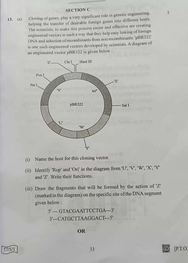 CBSE Class 12 Biology paper 2022 page 5