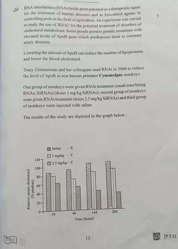 CBSE Class 12 Biology paper 2022 page 6