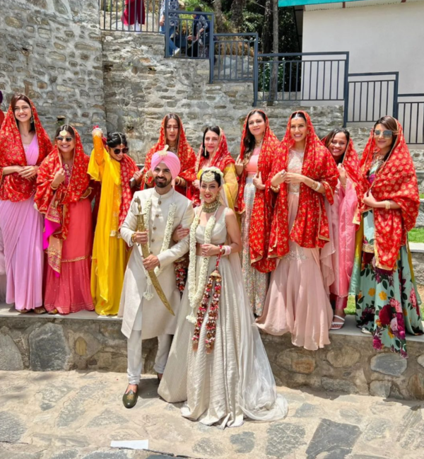 Karan V Grover and Poppy Jabbal get married