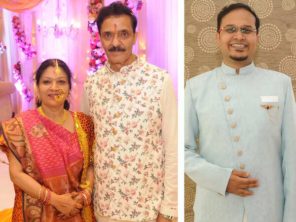 (L) Kalpana and Sudhir Tiwari (R) Arnav Bhatnagar