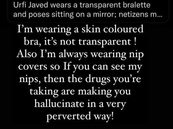 Urfi Javed wears peculiar transparent pants and bralette. Fans say RIP  dressing sense - India Today