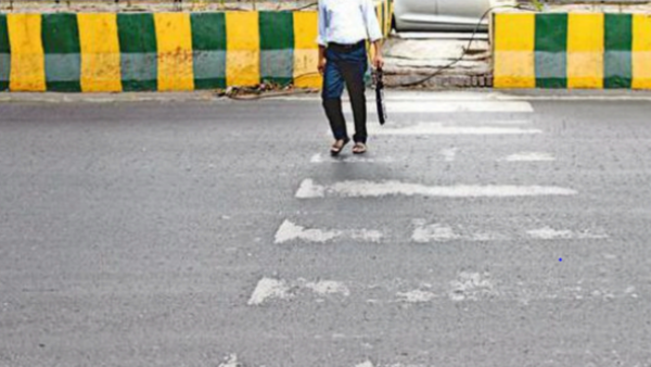 Spot The Zebra Crossing: It’s A Risky Walk On Roads | Noida News