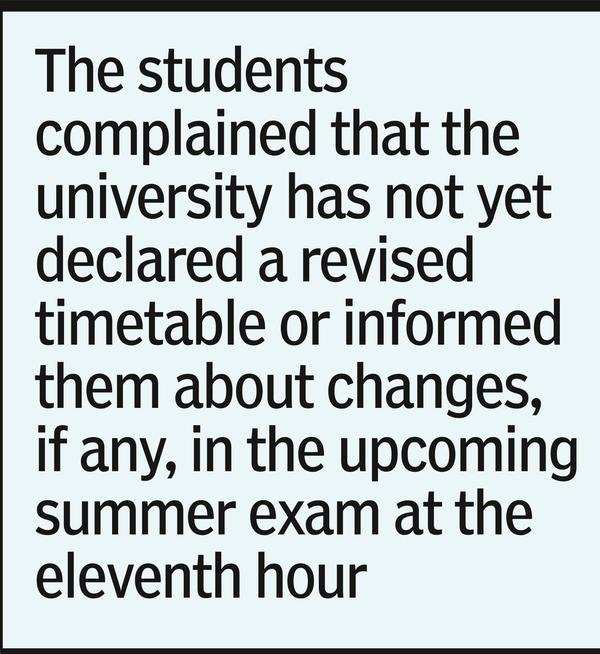 Two Days Before Exam, Nu Takes Off Forensic Sc Timetable | - Times of India