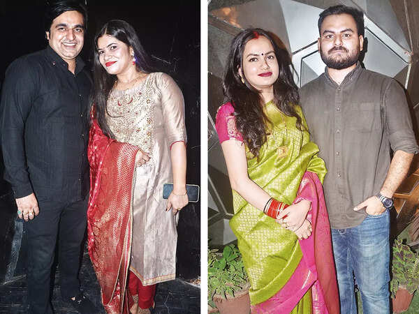 (L) Lavi and Jagriti (R) Nandini and Amritansh