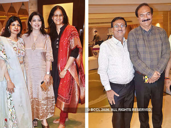 (L) Neetu Barasia, Dr Akansha Loomba and Swati Agarwal (R) Pankaj Tandon and Anil Gupta