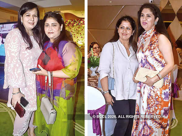 (L) Shalini Tandon Bhalla and Pooja Kataria (R) Sonali Chugh and Ritu Sial Bhasin