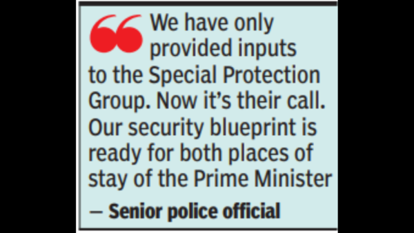 Hyd police flag concern over PM Modi’s stay at Raj Bhavan