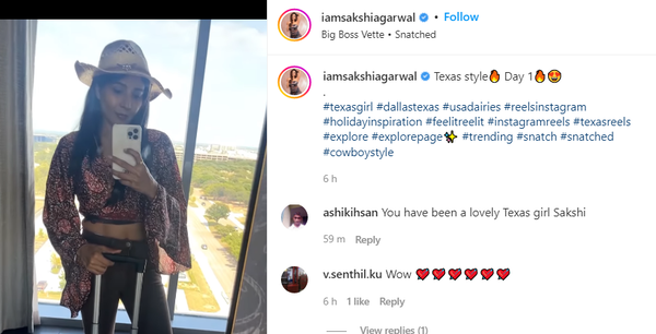 Sakshi Agarwal kicks-off US vacation in Texas style; here’s how ...