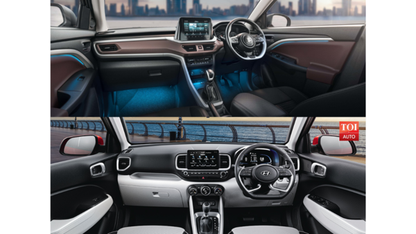 New Maruti Suzuki Brezza vs Hyundai Venue Interior