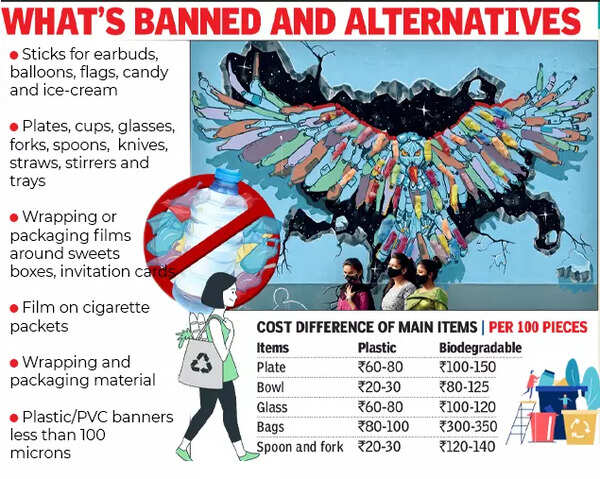 Single-use plastic ban: What is banned and alternatives | Delhi News ...