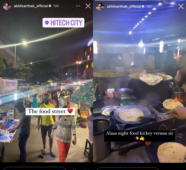 Akhil Sarthak enjoys a cheat day; savours late-night street food ...