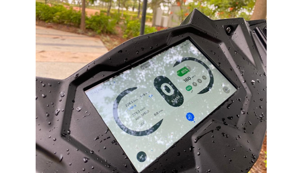 simple one electric scooter instrument cluster