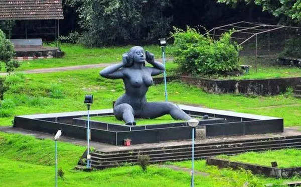 This demigoddess statue is one the tallest nude woman statue in