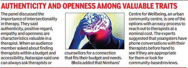 Therapy is about creating a safe space, discovering oneself: Experts