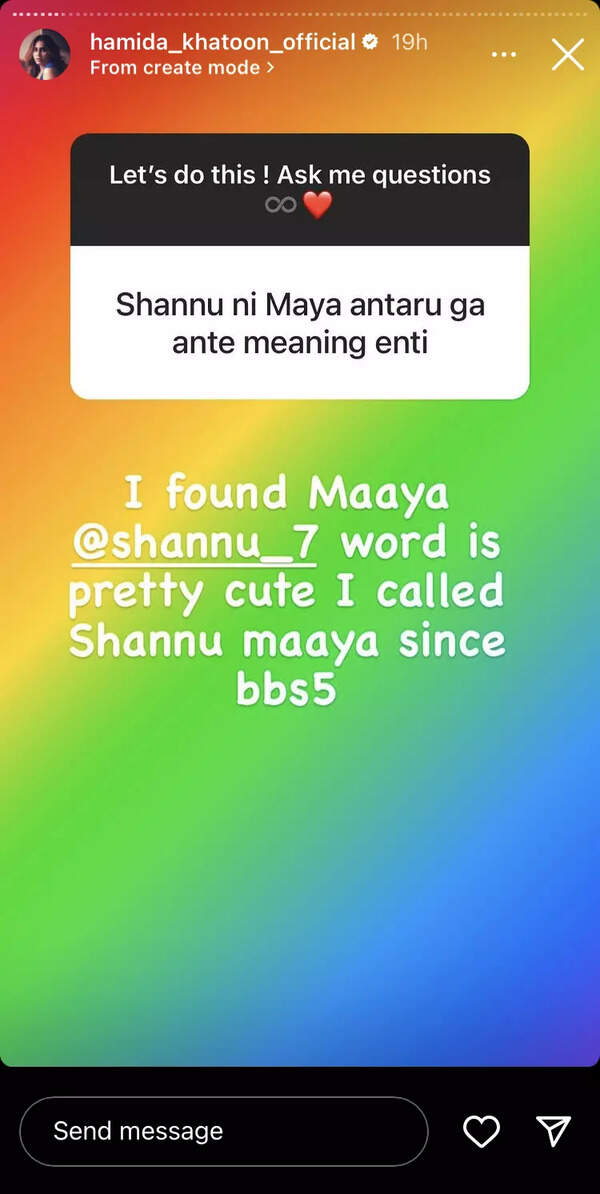 Hamida on Shanmukh