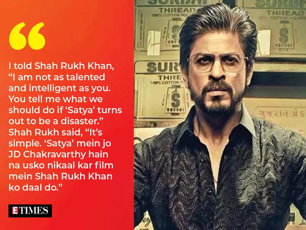 Shah Rukh Khan suggested JD Chakravarthy be replaced by him in Satya