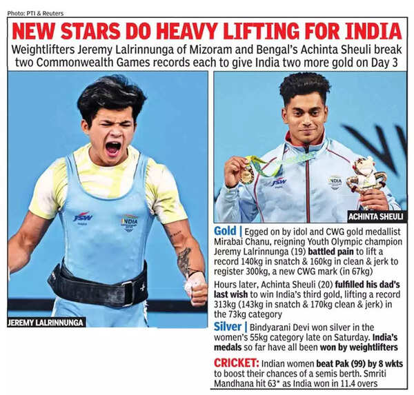 Commonwealth Games: India's Achinta Sheuli clinches gold in men's 73kg  weightlifting final-Sports News , Firstpost