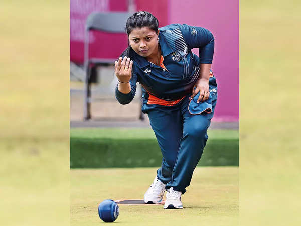 Rupa Rani Tirkey of Team India during the women’s fours – gold medal match on day five of the Birmingham 2022 Commonwealth Games