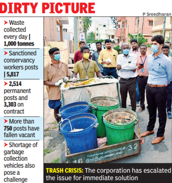 Shortage of conservancy workers hits garbage collection across city