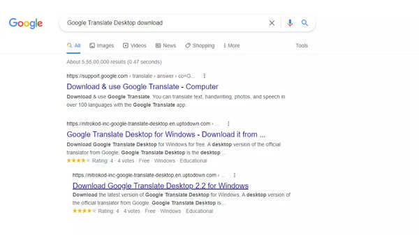 google translate download for pc windows 7