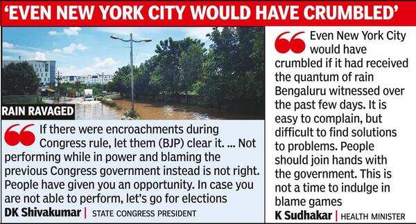 Bommai blames previous Congress govt for city’s plight