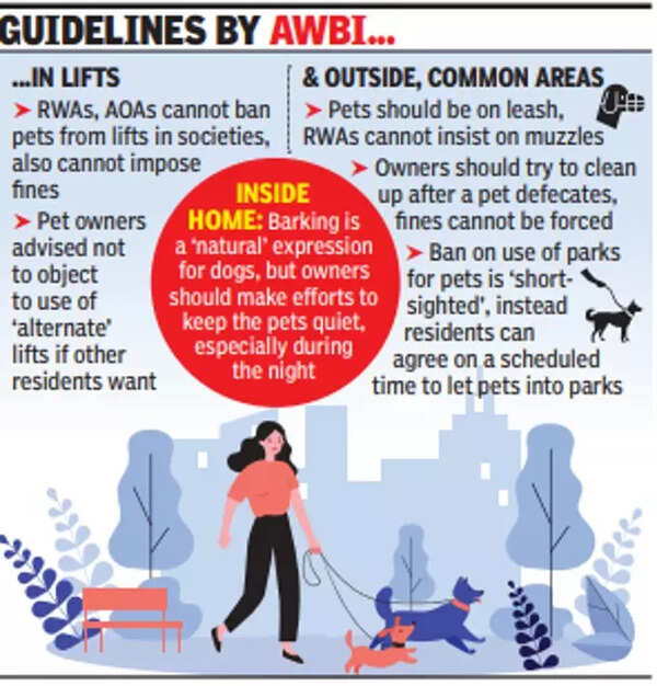Pet rules Noida condo proposes fines up to Rs 10,000 Noida News