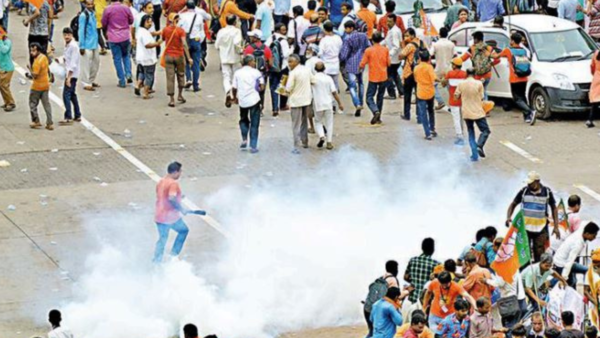 Nabanna March in Lalbazar