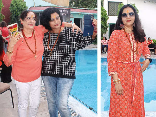 (L) Meena and Shipra (R) Kiran