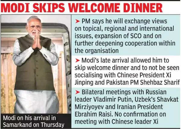 Ways to Uzbekistan for SCO, to meet Putin, Iranian president |  News from India