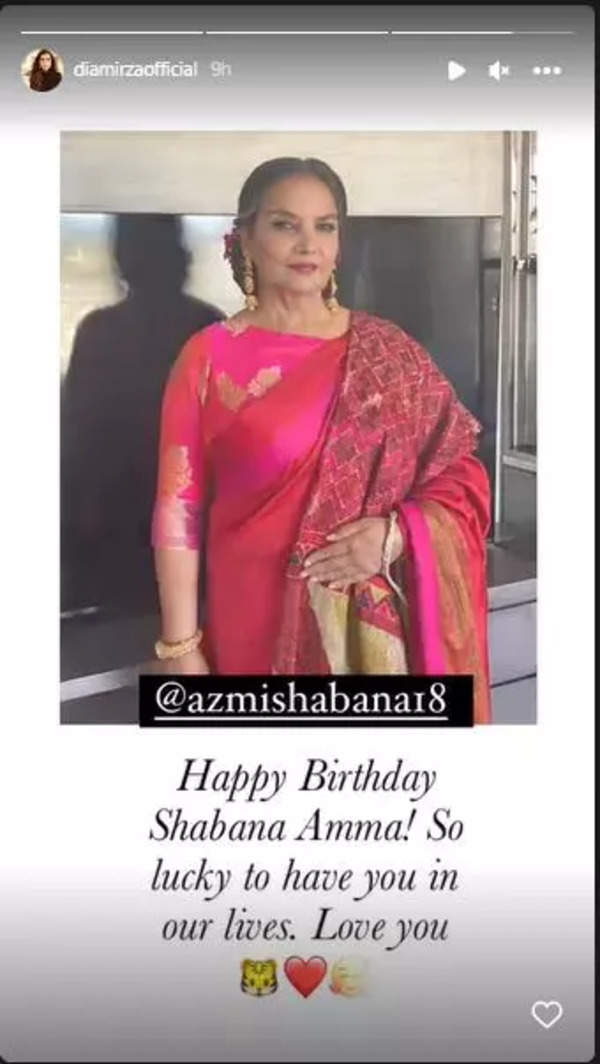 Bollywood Celebrities Extend Warm Birthday Wishes To Shabana Azmi ...