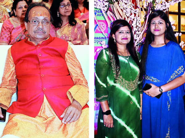 (L) Deepak Agrawal (R) Divya Agrawal and Ananya