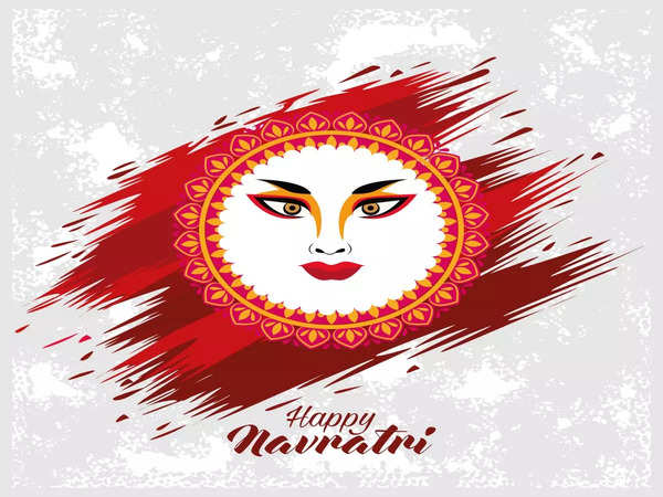 Happy Navratri colourful typography logo unit with black background.  12042759 Vector Art at Vecteezy