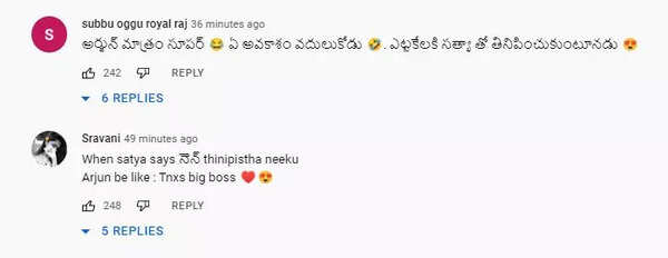 Netizens on Arjun Satya