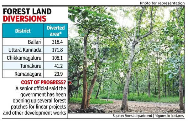 Karnataka lost 746 hectares of forest in three years | Bengaluru News – Times of India