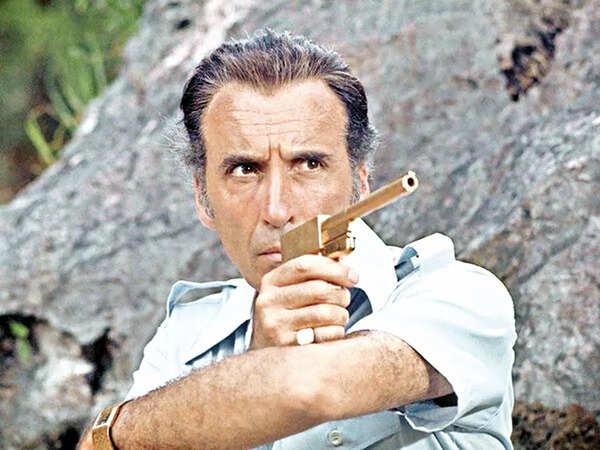 Christopher Lee as Francisco Scaramanga in The Man With The Golden Gun