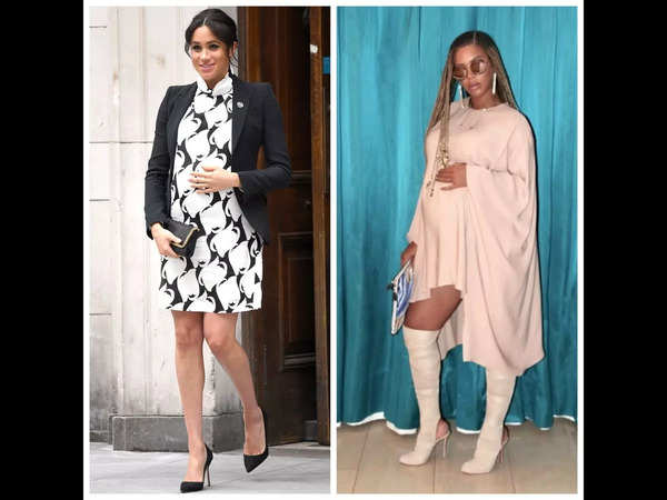 Duchess Meghan wears high heels far into pregnancy. Dangerous or more power  to her? - Good Morning America
