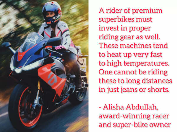 Super biker Alisha Abdullah gives a piece of advice for all biking enthusiast