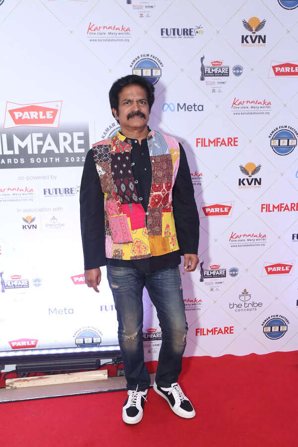 Actor Brahmaji at the red carpet at the 67th Parle Filmfare Awards South 2022