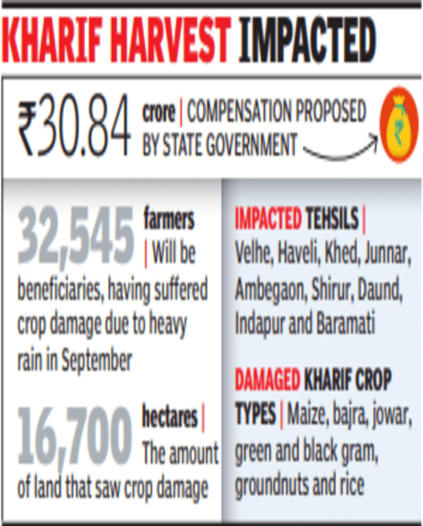 30.8cr Mooted For Farmers After Sept Rain Hits Crops | Pune News ...
