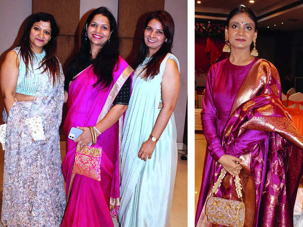 (L) Anshul, Kajal and Rashmi (R) Archana