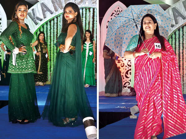 (L) Charanjeet and Nivedita (R) Meenu Bhasin