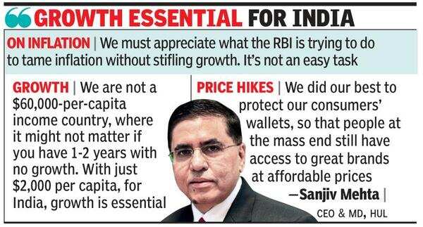 Cheaper commodities will lower prices, boost volumes: HUL CEO