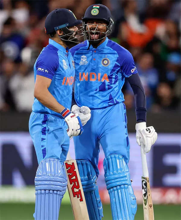 Only Virat Kohli could have hit those two sixes off Haris Rauf: Hardik  Pandya | Cricket News - Times of India