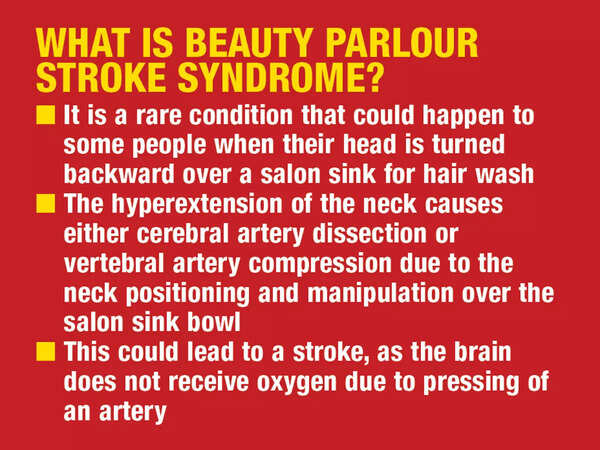 Beauty Parlour stroke syndrome