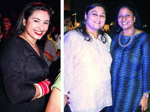 (L) Palak Seth (R) Nidhi and Gunjan