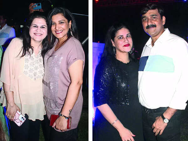 (L) Richa and Nanciy (R) Shailly and Atul Seth