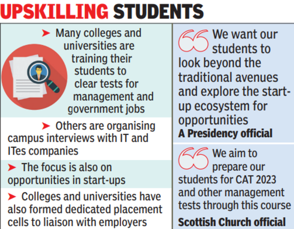 Colleges focus on campus training, career workshops