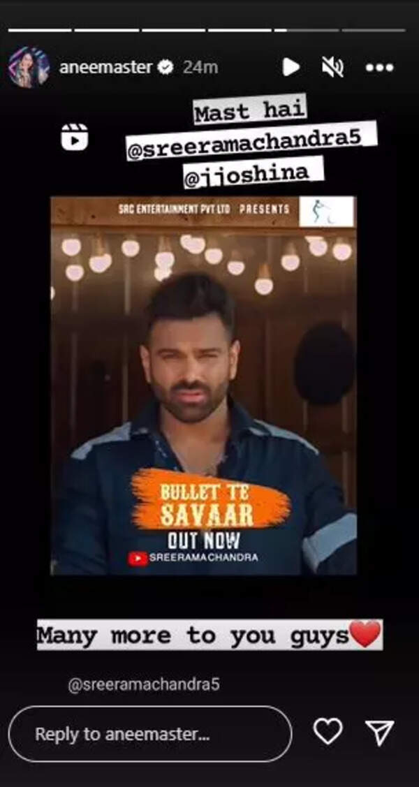 Anee on Sreerama Chandra