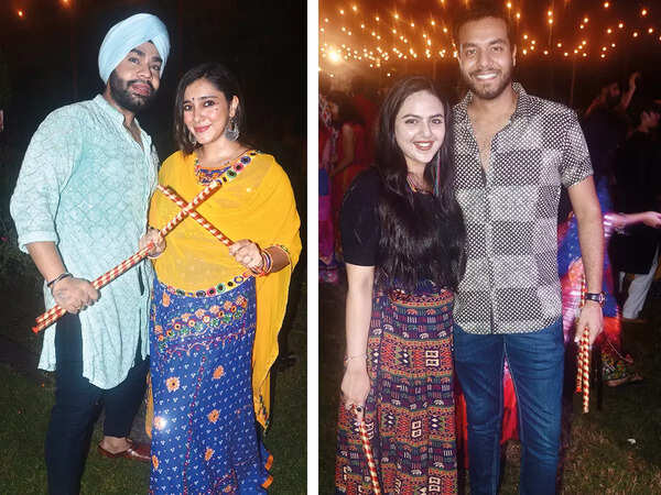 (L) Meet and Disha (R) Mehek and Bharat