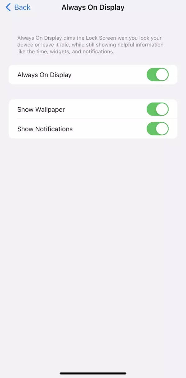 How to customise the Alwayson Display on iPhone 14 Pro Times of India